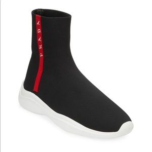 Prada Logo Sock Sneakers